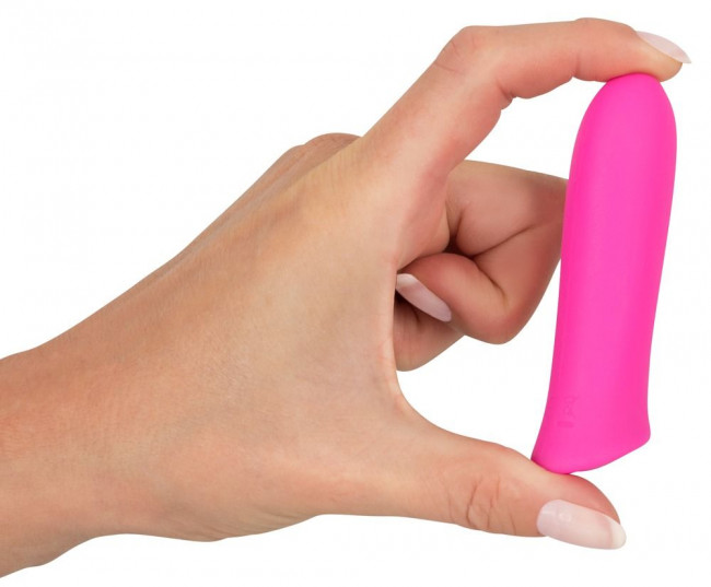 Розовый мини-вибромассажер Rechargeable Power - 8,5 см., Orion