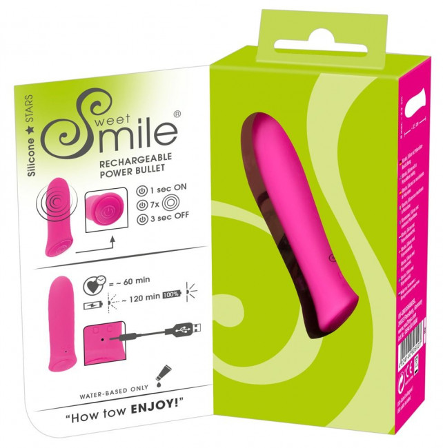 Розовый мини-вибромассажер Rechargeable Power - 8,5 см., Orion