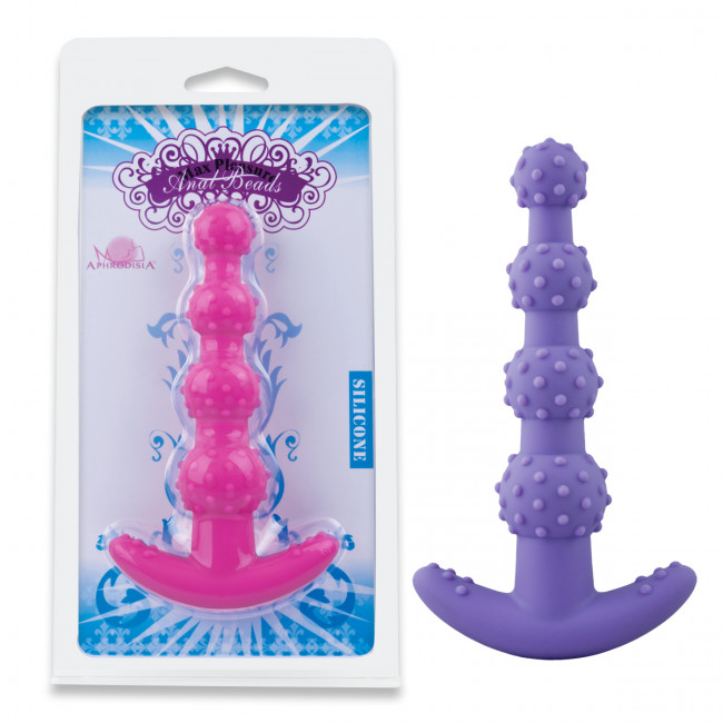 Фиолетовый анальный стимулятор MaxPleasure Anal Beads, Howells