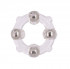 Эрекционное кольцо с 4 бусинами MENZSTUFF STUD RING CLEAR, Dream Toys