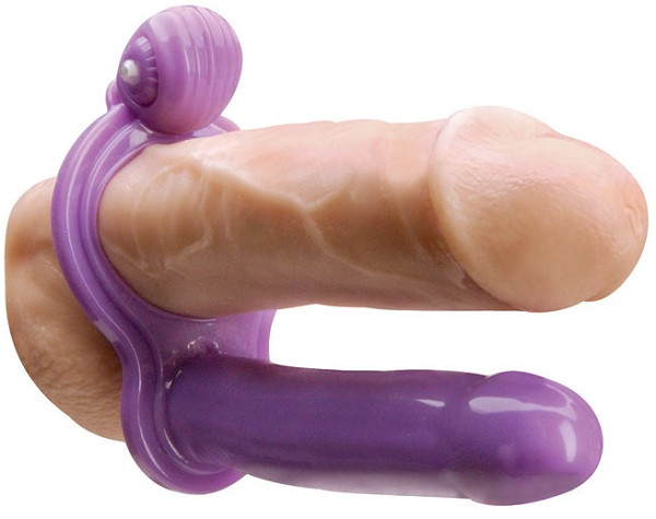 Насадка на пенис для двойного проникновения с вибрацией My First Double Penetrator, Topco Sales