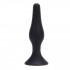 Малая чёрная анальная пробка из силикона ANAL BOTTLE PLUG SILICONE SMALL - 10 см., Toyz4lovers