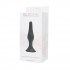 Малая чёрная анальная пробка из силикона ANAL BOTTLE PLUG SILICONE SMALL - 10 см., Toyz4lovers