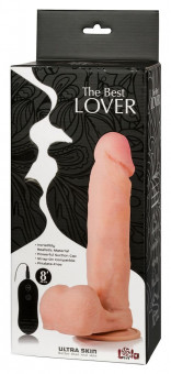 Реалистичный вибратор The Best Lover 8" на присоске - 22 см., Lola toys