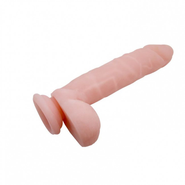 Телесный фаллоимитатор с присоской Super Dildo - 21 см. Телесный фаллоимитатор с присоской Super Dildo - 21 см.