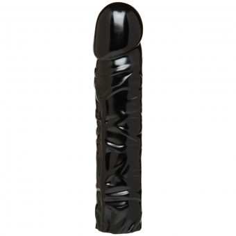 Насадка-фаллоимитатор Vac-U-Lock CodeBlack 8 Inch Classic Dong - 19,3 см., Doc Johnson