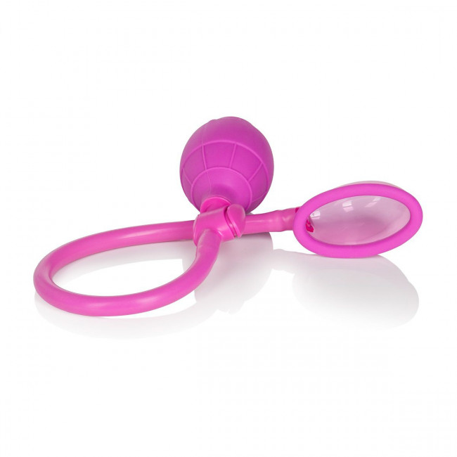 Розовая помпа для клитора Mini Silicone Clitoral Pump , California Exotic Novelties