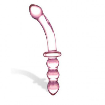 Анально-вагинальный фаллос из стекла Purple Pacifier, 20 см, Glas