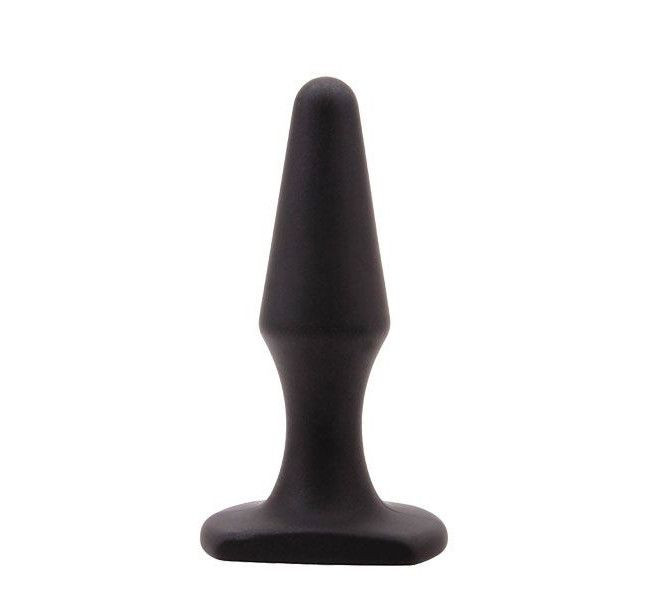 Чёрная анальная втулка Sex Expert - 10,5 см., Bior toys