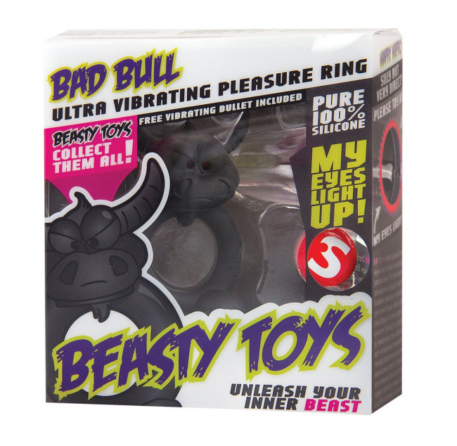 Эрекционное кольцо Beasty Toys Bad Bull с вибрацией, Shots Media BV