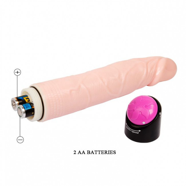 Реалистичный фаллоимитатор с ротацией Realistic Cock Vibe - 23,5 см., Bior toys Реалистичный фаллоимитатор с ротацией Realistic Cock Vibe - 23,5 см., Bior toys
