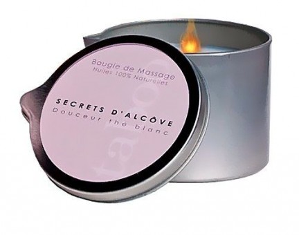 Массажная свеча Taboo Secret d'Alcove с ароматом белого чая - 165 гр., RUF Массажная свеча Taboo Secret d'Alcove с ароматом белого чая - 165 гр., RUF