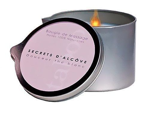 Массажная свеча Taboo Secret d'Alcove с ароматом белого чая - 165 гр., RUF