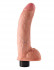 Телесный виброфаллос со съемной присоской 9" Vibrating Cock with Balls - 22,9 см., Pipedream