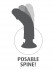 Телесный виброфаллос со съемной присоской 9" Vibrating Cock with Balls - 22,9 см., Pipedream