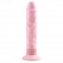 Нежно-розовый страпон с вибрацией Tru-Fit Vibrating Strap-On - 16 см., Pipedream