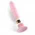 Нежно-розовый страпон с вибрацией Tru-Fit Vibrating Strap-On - 16 см., Pipedream