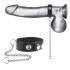 Утяжка на пенис с поводком Snap Cock Ring With 12" Leash, BlueLine