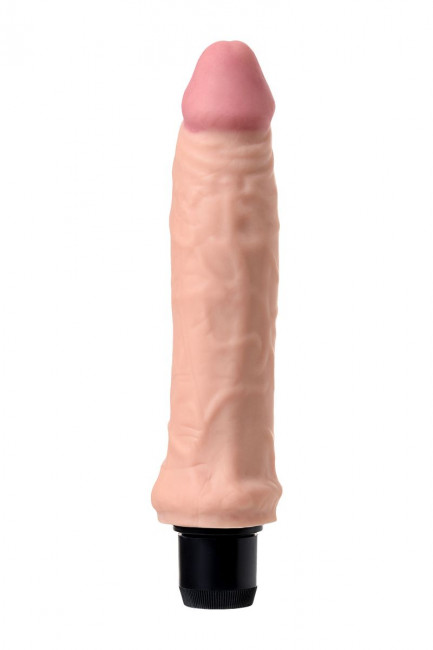 Телесный реалистичный мультискоростной вибратор - 20 см., A-toys
