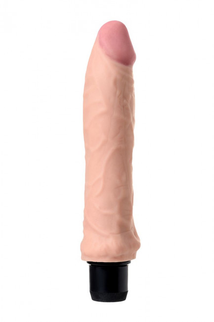 Телесный реалистичный мультискоростной вибратор - 20 см., A-toys