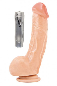 Вибратор RealStick #121 телесный длиной - 19 см., ToyFa