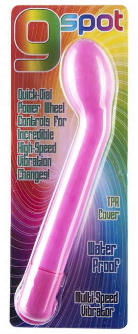 Розовый вибратор G-SPOT для точки G - 19 см., Seven Creations Розовый вибратор G-SPOT для точки G - 19 см., Seven Creations
