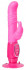 Розовый реалистичный вибратор SEX CONQUEROR SPIRAL MOTION DUO VIBE - 21 см., NMC