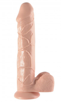 Телесный фаллоимитатор-гигант 12" Mega Dildo - 32,4 см., Pipedream