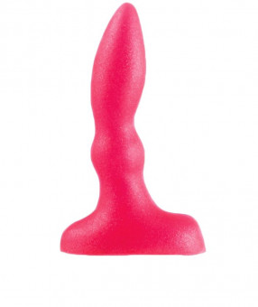 Розовый анальный стимулятор Beginners p-spot massager - 11 см., Lola toys