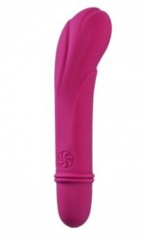 Розовый мини-вибратор Universe Secret Flower - 12,6 см., Lola toys