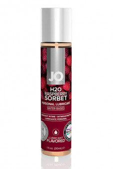 Смазка с ароматом малинового щербета JO Flavored Raspberry Sorbet - 30 мл., System JO