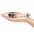 Прозрачная анальная пробка Motorhead Bomber Clear&Black Glass - 17,8 см., Motorhead