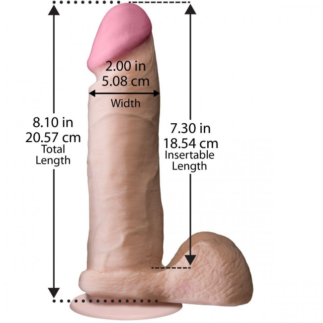 Ультрареалистичный фаллоимитатор The Realistic Cock ULTRASKYN 8” - 20,57 см., Doc Johnson Ультрареалистичный фаллоимитатор The Realistic Cock ULTRASKYN 8” - 20,57 см., Doc Johnson