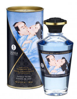 Массажное интимное масло с ароматом кокоса - 100 мл., Shunga