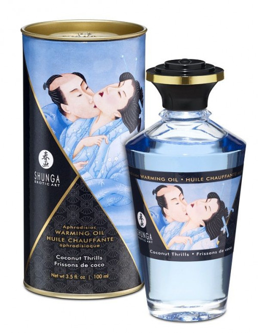Массажное интимное масло с ароматом кокоса - 100 мл., Shunga