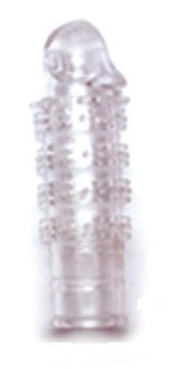 Силиконовая насадка с закрытой головкой и усиками, Sextoy 2011