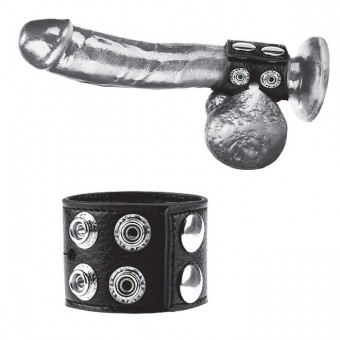 Ремень на член и мошонку 1.5" Cock Ring With Ball Strap, BlueLine