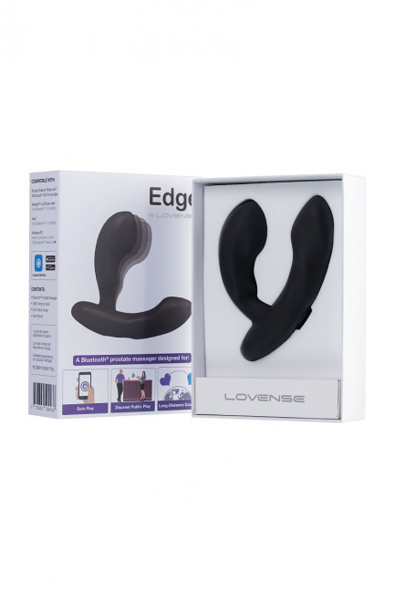 Черный стимулятор простаты Lovense Edge - 11,4 см.