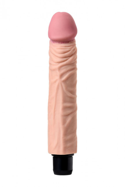 Телесный реалистичный мультискоростной вибратор - 22,5 см., A-toys