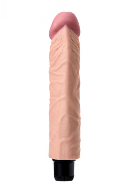 Телесный реалистичный мультискоростной вибратор - 22,5 см., A-toys