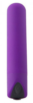 Фиолетовый мини-вибратор POWERFUL BULLET