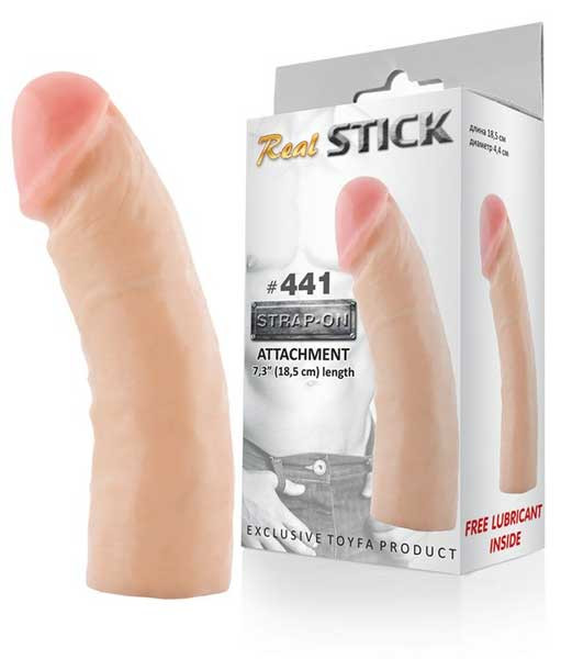 Фаллоимитатор-насадка RealStick #441 - 18,5 см., ToyFa Фаллоимитатор-насадка RealStick #441 - 18,5 см., ToyFa
