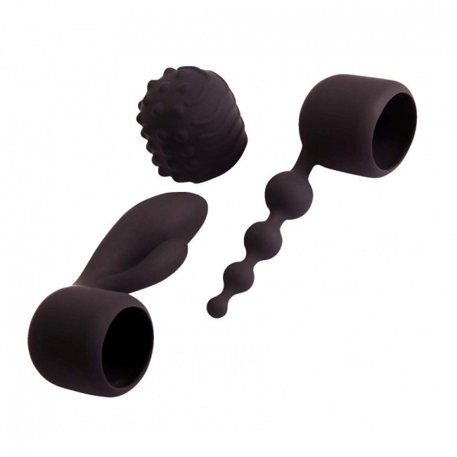 Жезловый вибратор с насадками Supercharged Wand Set, Pornhub