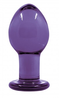 Средняя фиолетовая стеклянная анальная пробка CRYSTAL PLUG , NS Novelties