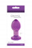 Средняя фиолетовая стеклянная анальная пробка CRYSTAL PLUG , NS Novelties