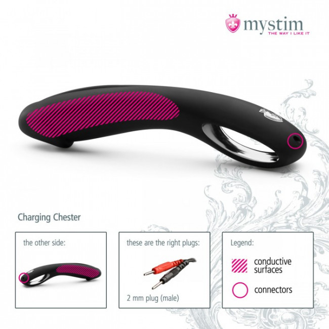 Фаллоимитатор для электростимулятора Charging Chester - 22 см., MyStim Фаллоимитатор для электростимулятора Charging Chester - 22 см., MyStim