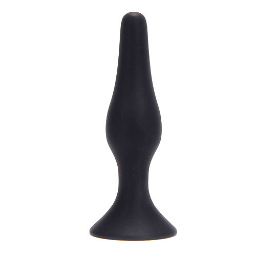 Крупная чёрная анальная пробка из силикона ANAL BOTTLE PLUG SILICONE EXTRALARGE - 15,5 см., Toyz4lovers