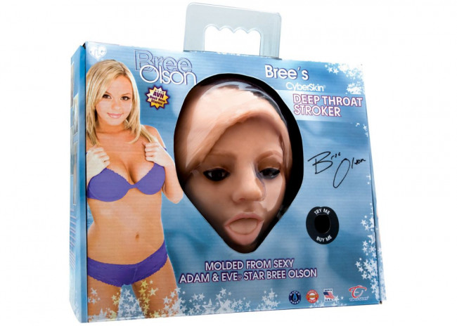 Мастурбатор в виде копии личика Bree Olson, Topco Sales