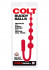 Красный анальный стимулятор COLT BUDDY BALLS - 18,5 см., California Exotic Novelties