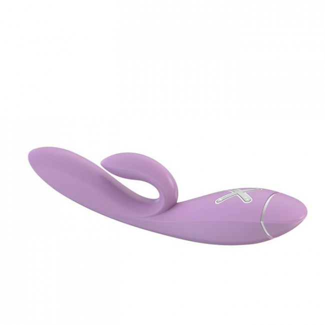 Розовый вибратор-rabbit  K1 - 20 см. , OVO